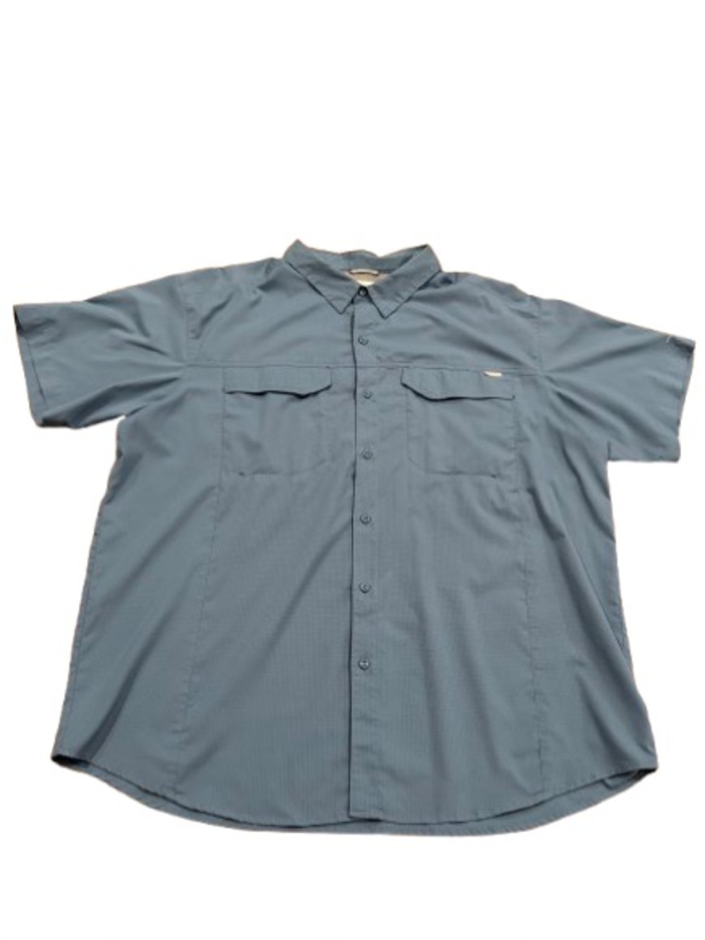 Columbia Men's Short Sleeve Omni-Shade Button-Up Shirt - Slate Blue Size XXL